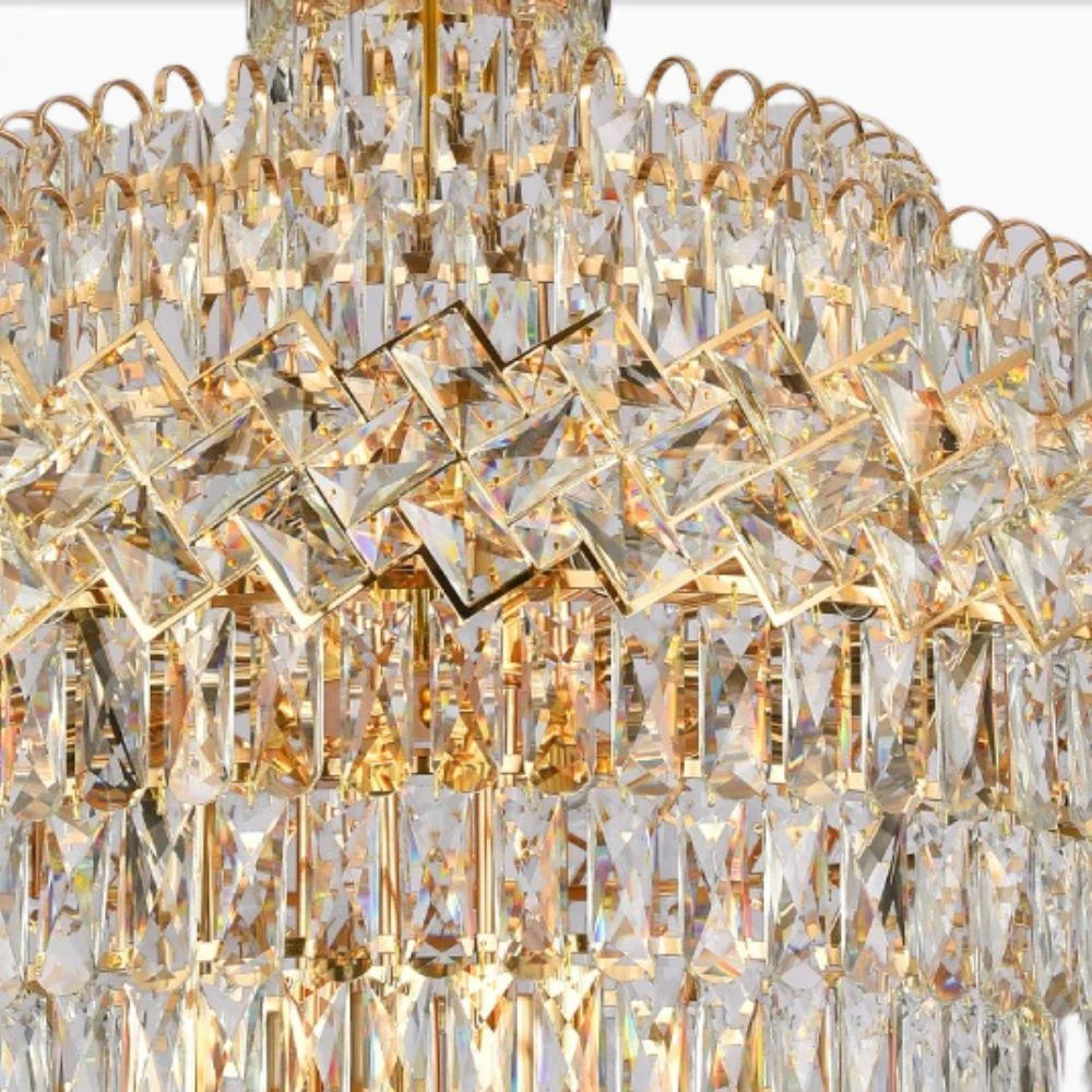 Candelabru Cristal, 80x110CM, 22 x E27, Auriu