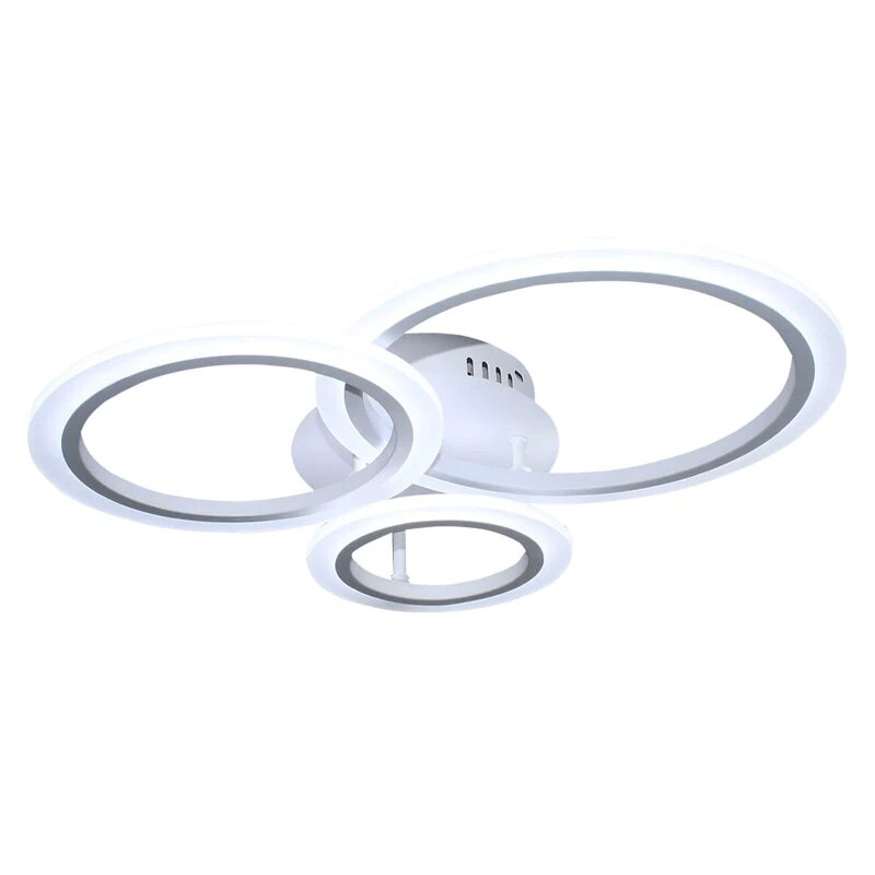 Lustra LED Cu Telecomanda, 66W, 3 tipuri de lumina, Alb
