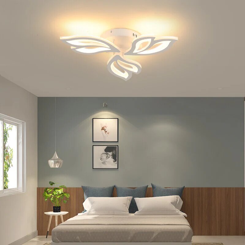Lustra LED cu Telecomanda, 72W, 3 tipuri de lumina, Alb