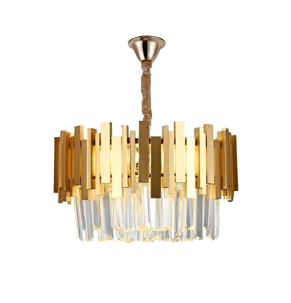 Candelabru Cristal, 40cm, 5 x E27, Auriu