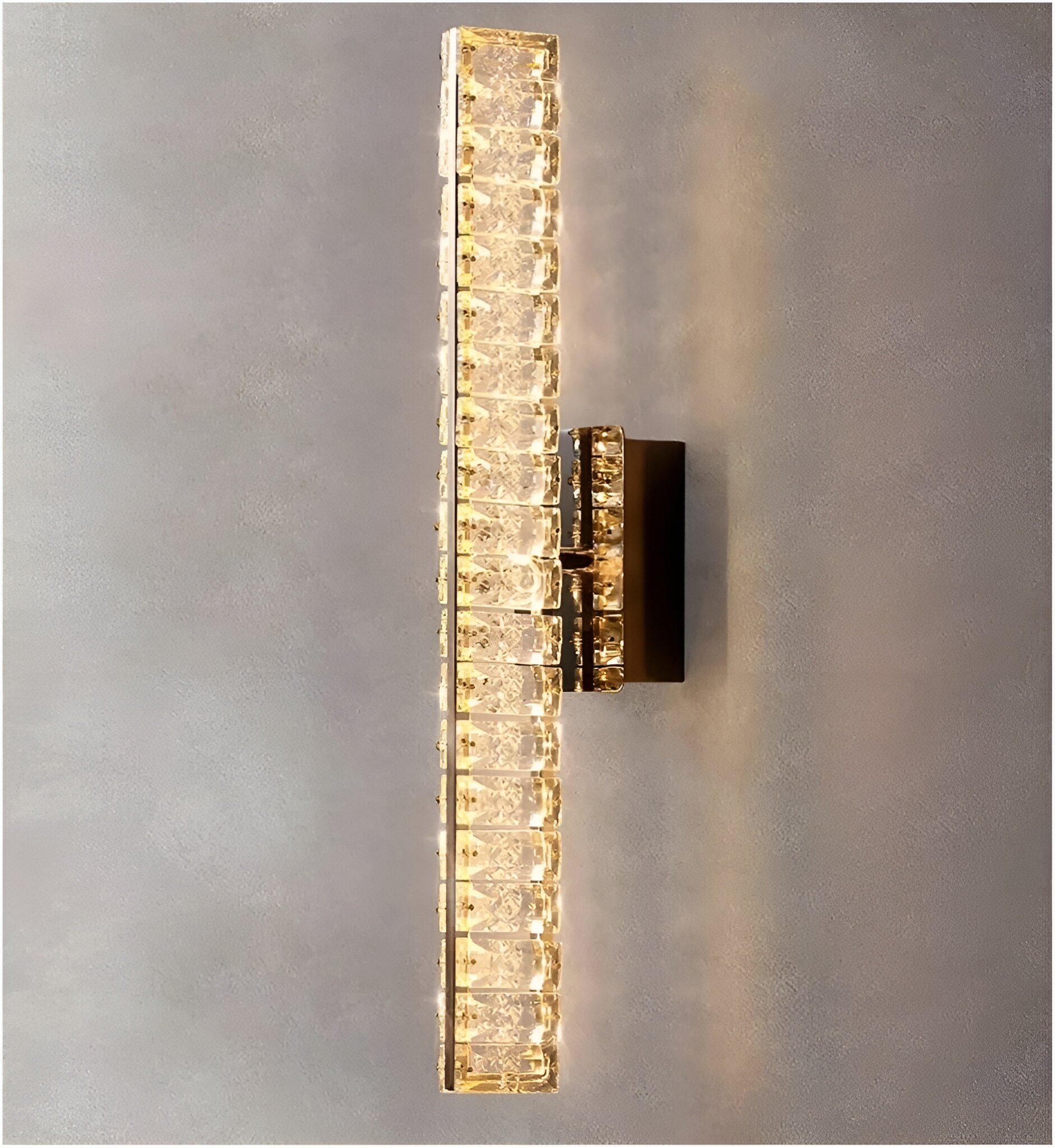 Aplica LED Cristal, 18W, 3 Tipuri de lumina, Auriu