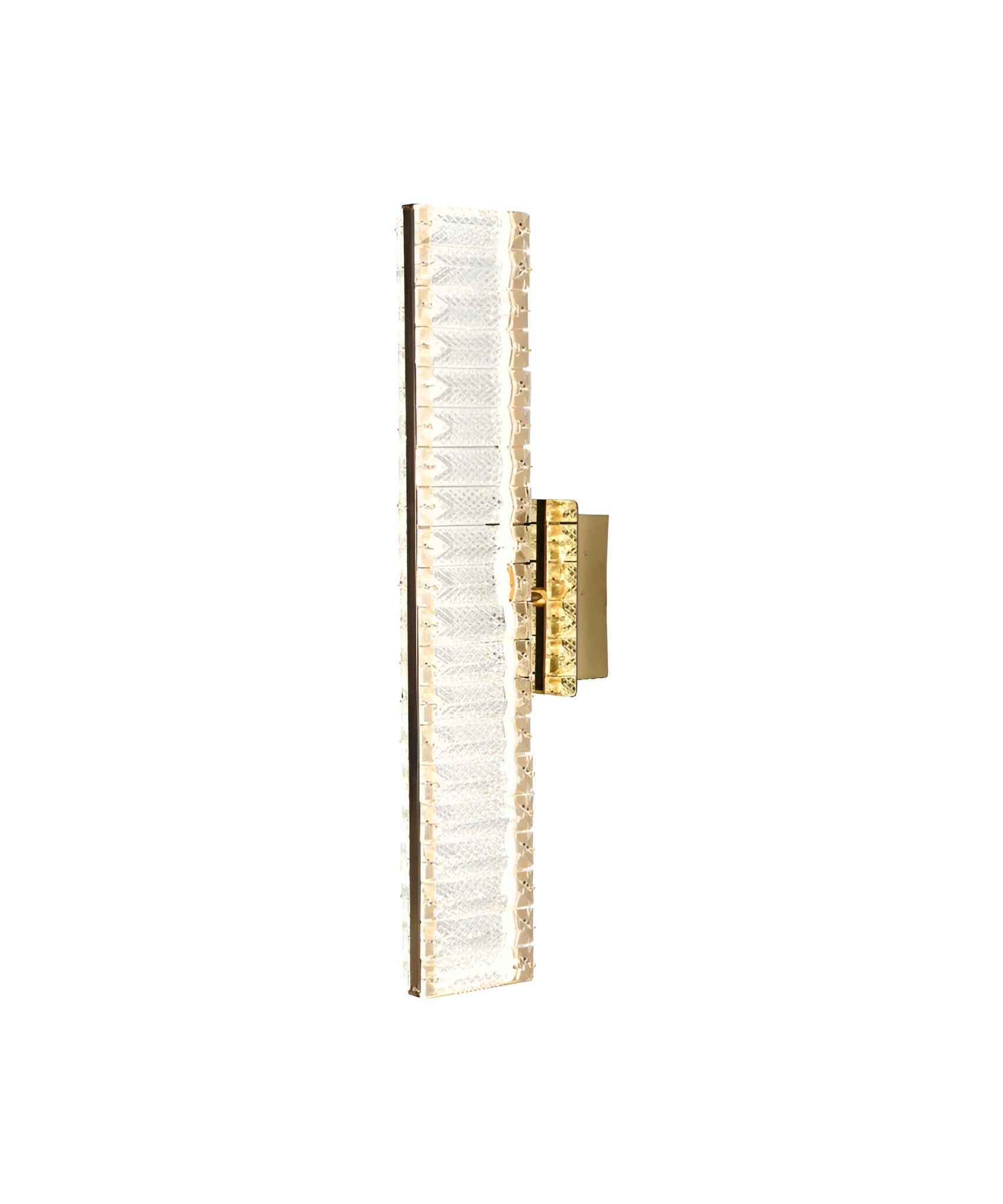 Aplica LED Cristal, 18W, 3 Tipuri de lumina, Auriu