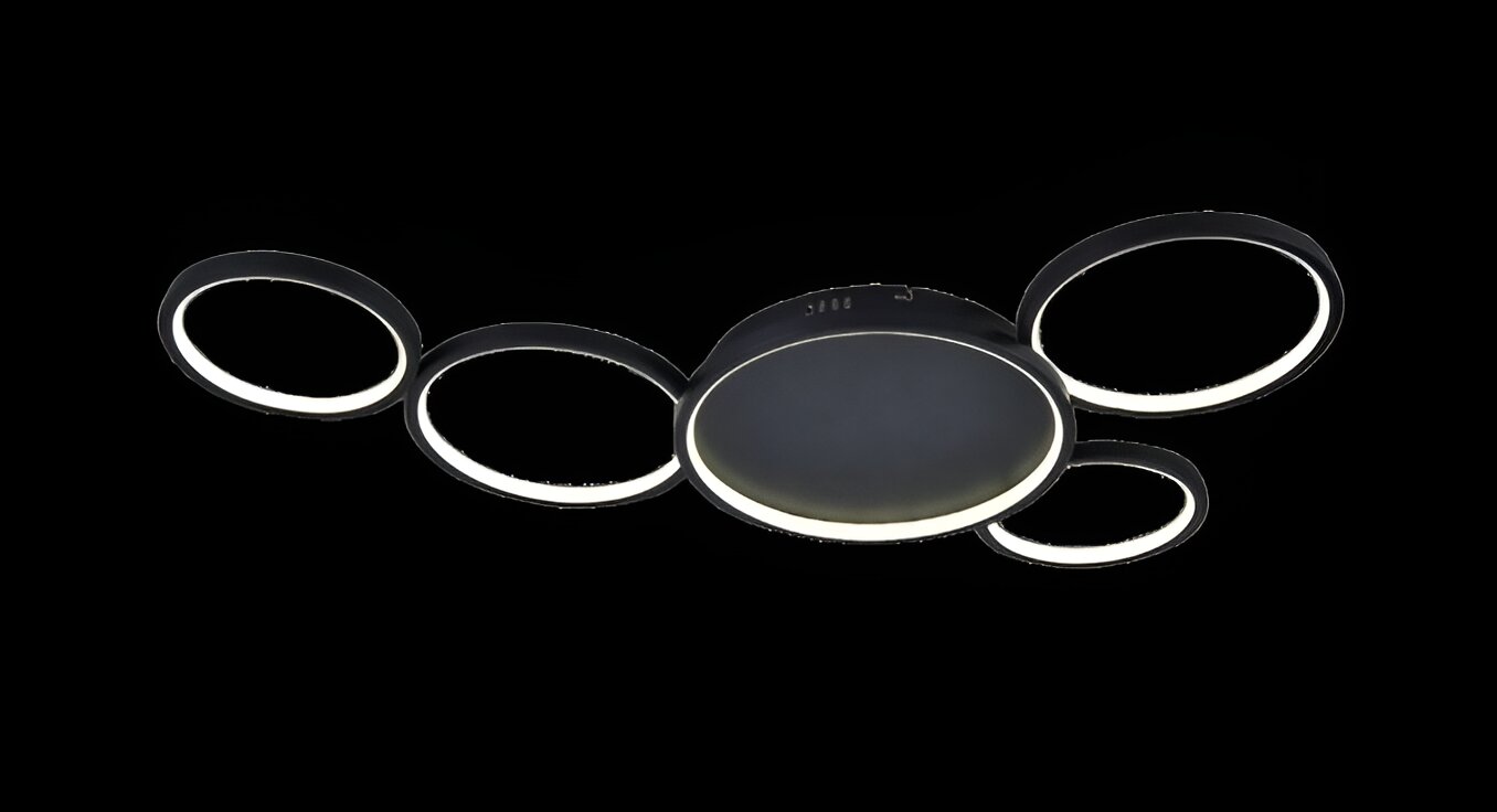 Lustra LED cu Telecomanda, 154W, 3 tipuri de lumina, Negru