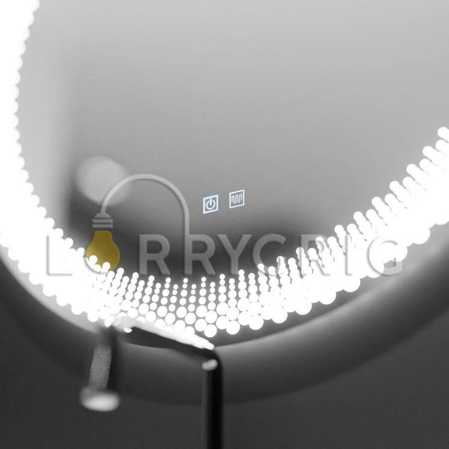 Oglinda LED Rotunda 60cm, cu Dezaburire si Touch