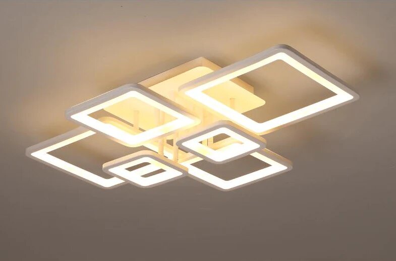 Lustra LED cu Telecomanda, 228W, 3 tipuri de lumina, Alb