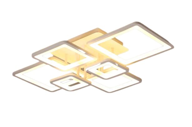 Lustra LED cu Telecomanda, 228W, 3 tipuri de lumina, Alb