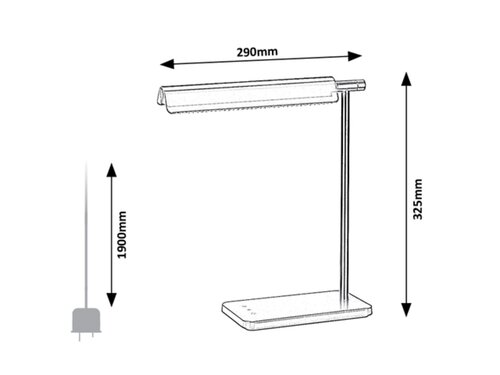 Lampa de birou Horus LED, 7W, 530lm, lumina reglabila (3000K - 6500K)