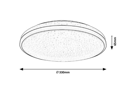 Plafoniera Slava LED, 18W, 1170lm, lumina calda (3000K), IP44
