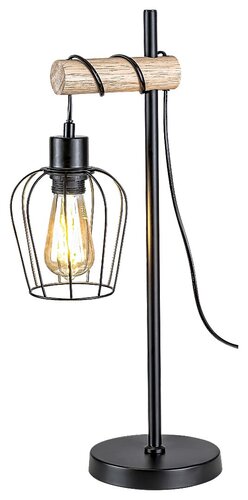 Lampa de masa Fabian, 1 x E27, negru mat