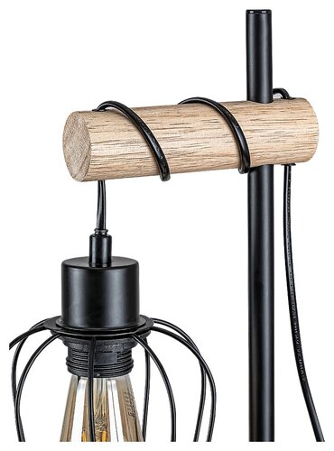 Lampa de masa Fabian, 1 x E27, negru mat
