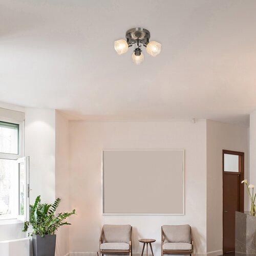 Spot Francis, 3 x E14, crom satin