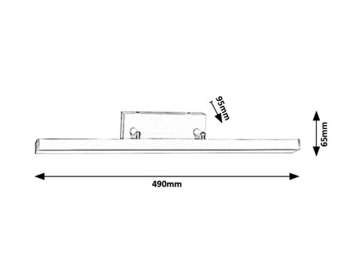 Aplica Andrew LED, 12W, 820lm, lumina calda (3000K), IP44
