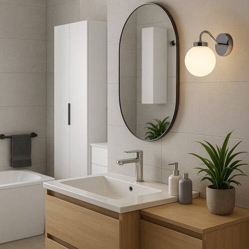Aplica Togo, 1 x E14, alb, IP44
