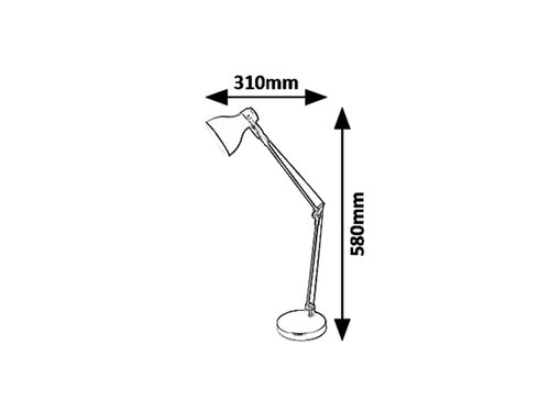 Lampa de birou Carter, 1 x E14, bej