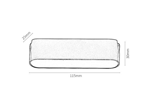 Lampa LED LiTrack Line02N, 6W, 300lm, lumina neutra (4000K)