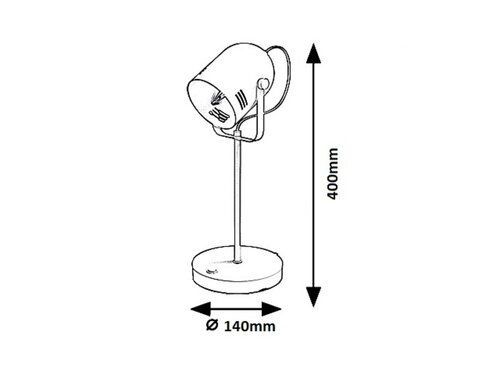 Lampa de birou Minuet, 1 x E14, alb
