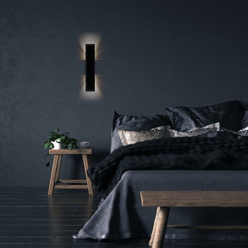 Aplica Ampel LED, 6W, 470lm, lumina calda (3000K), Negru