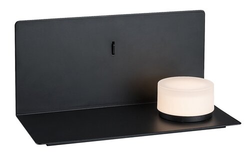 Aplica Aranzo LED, 6W, 230lm, lumina calda (3000K), Negru