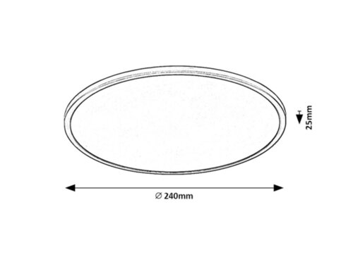 Plafoniera Ezio LED, 15W, 1200lm, lumina calda (3000K)