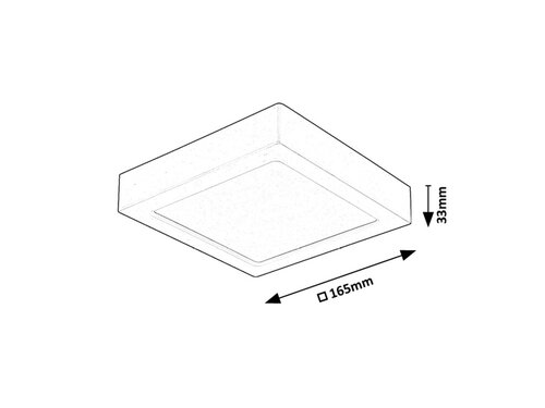 Plafoniera Shaun2 LED, 15W, 1570lm, lumina neutra (4000K)