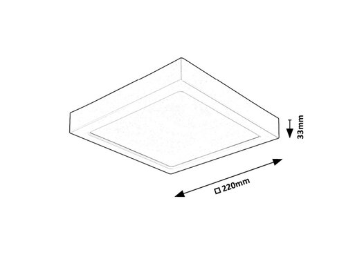 Plafoniera Shaun2 LED, 24W, 2460lm, lumina neutra (4000K)