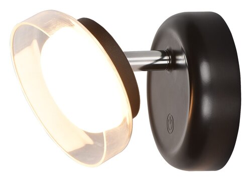 Aplica Javi LED, 2W, 150lm, lumina calda (3000K), Negru