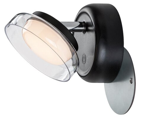 Aplica Javi LED, 2W, 150lm, lumina calda (3000K), Negru