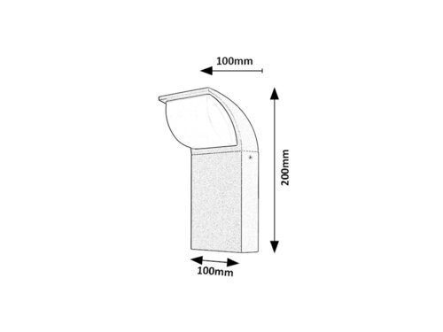 Aplica Hongkong LED, 9W, 660lm, lumina neutra (4000K), IP65