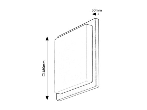 Aplica Ontario LED, 8W, 730lm, lumina neutra (4000K), IP65