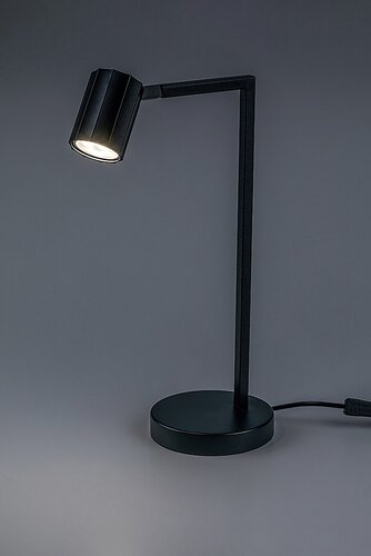 Lampa de birou Karter, 1 x GU10, negru mat