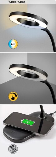 Lampa de birou Hardin LED, 5W, 210lm, lumina reglabila (2700K - 6000K)