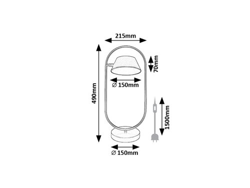 Veioza Odiss LED, 6W, 390lm, lumina calda (3000K)