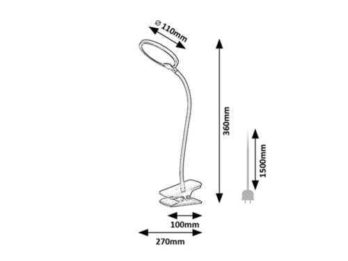 Lampa de birou Marcin LED, 7W, 350lm, lumina calda (3000K)
