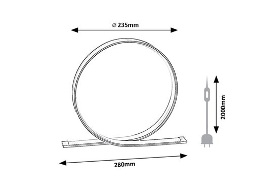 Lampa de masa Azula LED, 5W, 460lm, lumina neutra (4000K)