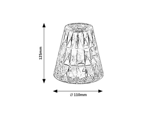 Lampa Siggy LED, 2W, 40lm, RGB, lumina calda (3000K)