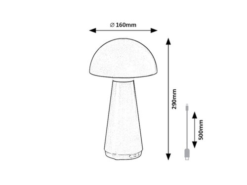 Lampa de masa Ishtar LED, 3W, 130lm, lumina calda (3000K)