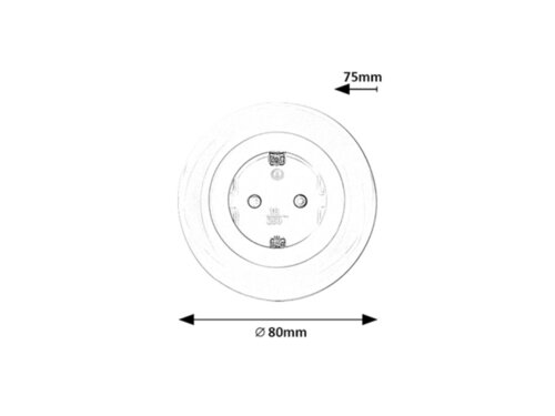 Lampa Abel LED, 0.54W, RGB, lumina calda (3000K), Alb