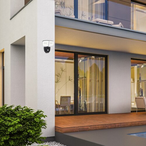Lampa Zlarin LED cu senzor de miscare, 12W, 700lm, lumina neutra (4000K), IP44