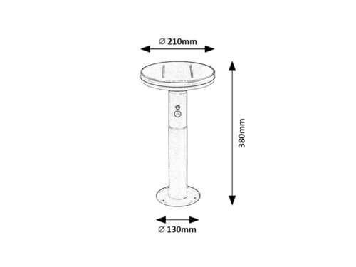 Lampa Alaska LED cu senzor de miscare, 10W, 250lm, lumina neutra (4000K), IP44