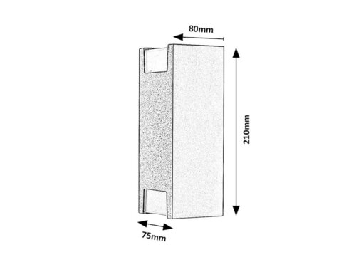 Aplica Cernon, 2 x GU10, negru, IP44