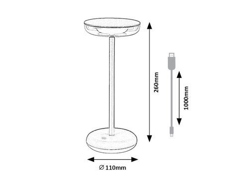 Lampa Konin LED, 6W, 60lm, lumina calda (3000K), IP44