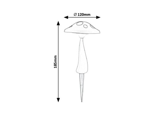 Lampa Funghetto LED, 0.06W, lumina neutra (4000K), IP44