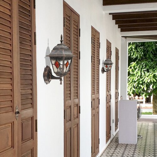 Aplica Monaco, 1 x E27, auriu antic, IP43