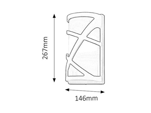 Aplica Durango, 1 x E27, antracit, IP54