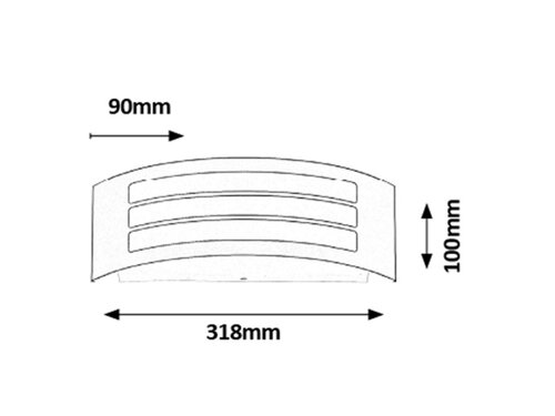 Aplica Roma, 1 x E27, antracit, IP44