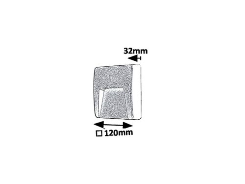 Aplica Trento LED, 3W, 100lm, lumina neutra (4000K), IP65