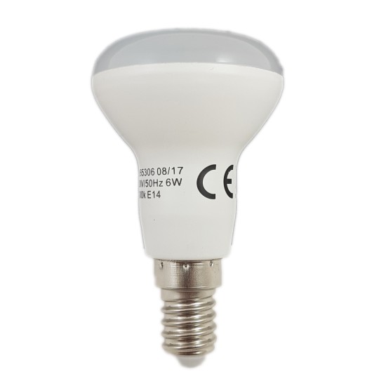Bec LED R50, 8W, E14, lumina rece