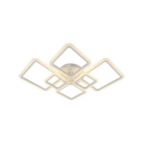 Lustra LED cu Telecomanda, 188W, 3 tipuri de lumina, Alb