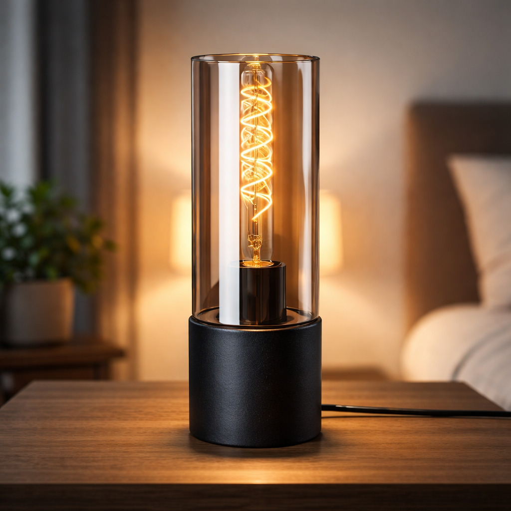 Veioza Ronno, 1 x E27, Negru