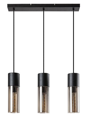 Lustra Suspendata Ronno, 3 x E27, Negru